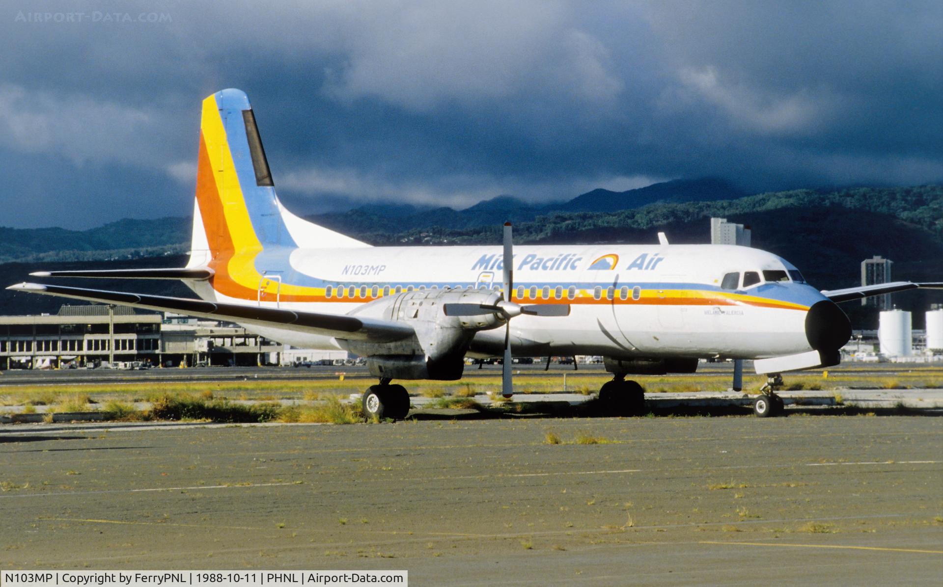 N103MP, 1965 NAMC YS-11-107 C/N 2012, Mid Pacific Air YS11