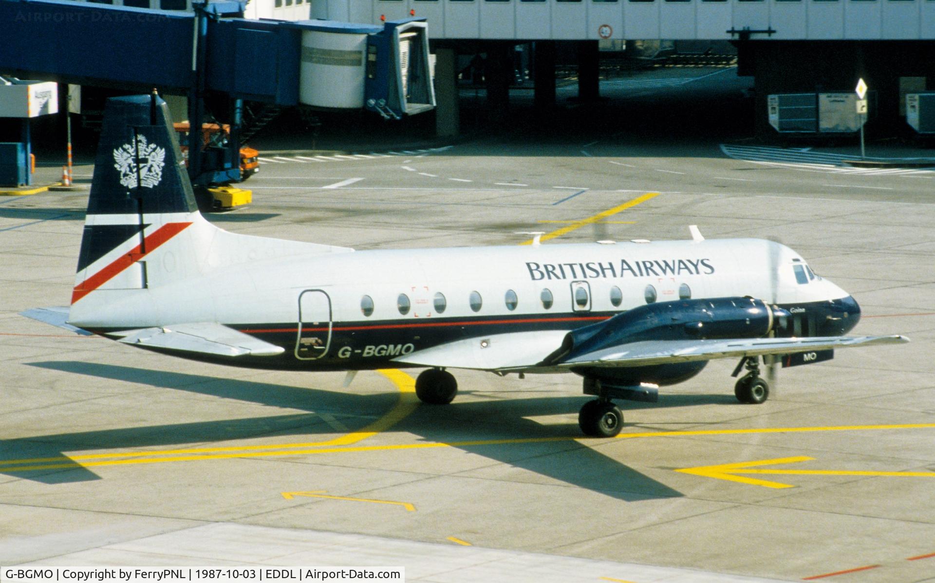 G-BGMO, 1979 British Aerospace HS.748 Series 2A C/N 1767, British Airways HS748 departing