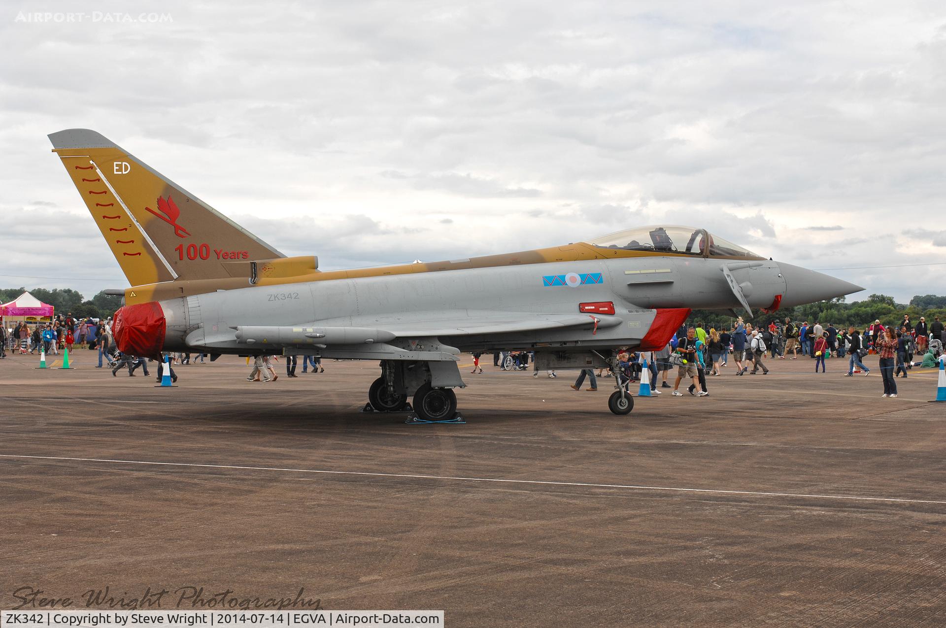 ZK342, 2012 Eurofighter EF-2000 Typhoon FGR4 C/N BS103/379, RIAT 2014 RAF Fairford UK