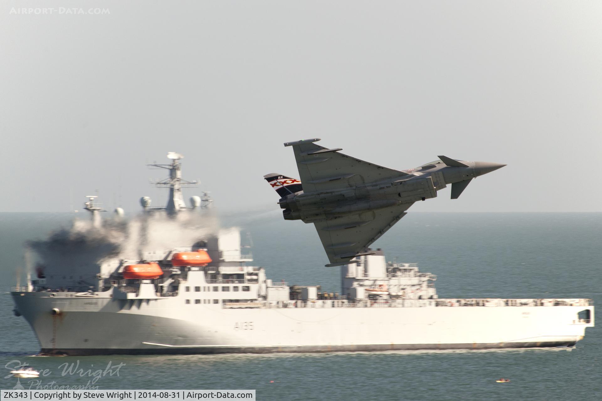 ZK343, 2012 Eurofighter EF-2000 Typhoon FGR4 C/N BS104/380, Bournemouth Air Festival 2014