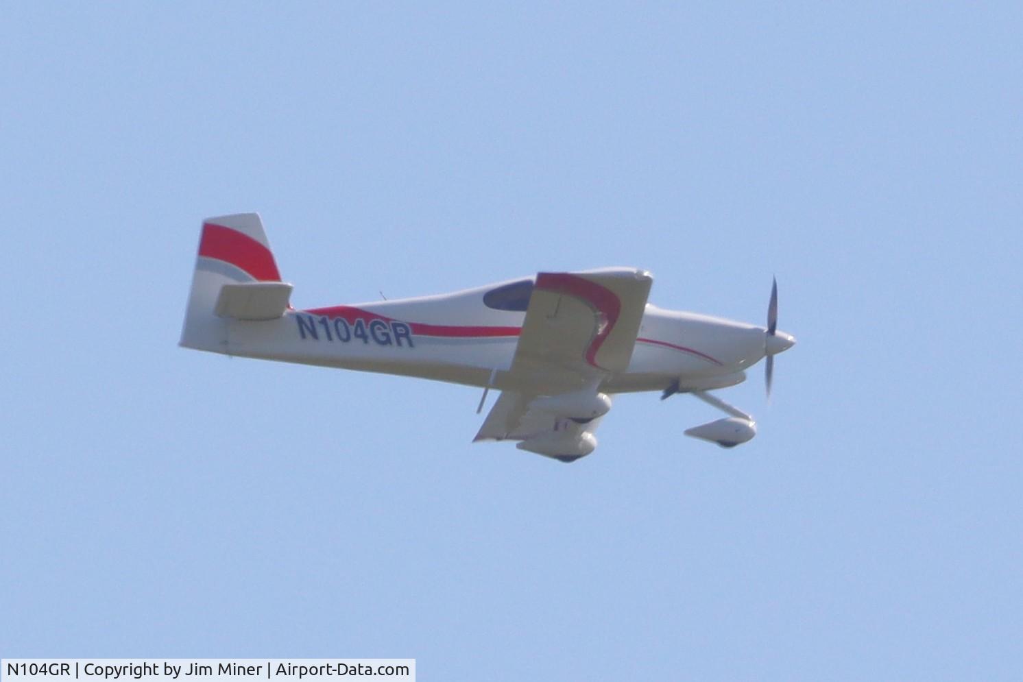 N104GR, Vans RV-10 C/N 40763, Flying over Crabtree Nature Center, Barrington IL.