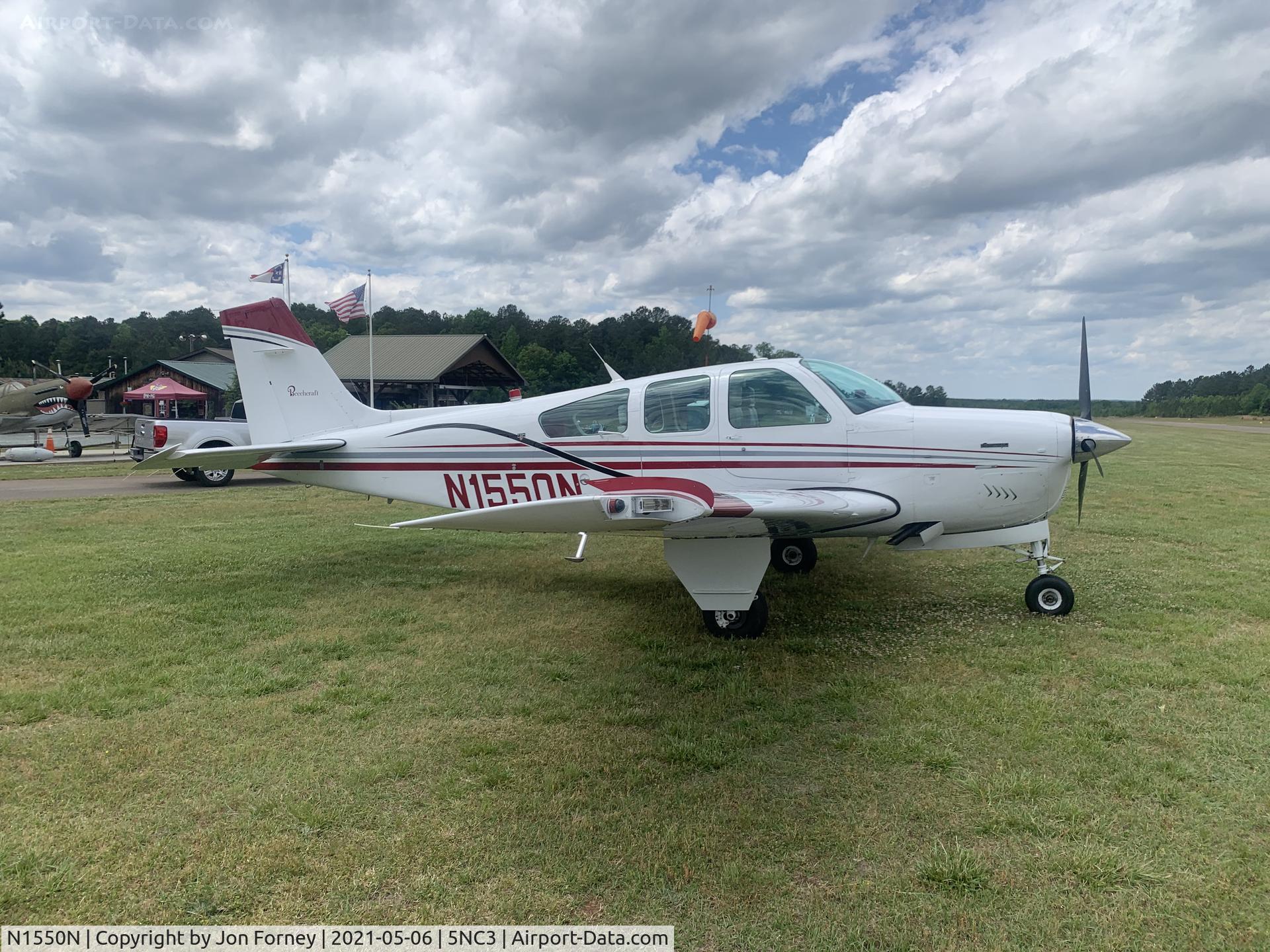 N1550N, 1989 Beech F33A Bonanza C/N CE-1323, Beechcraft F33A