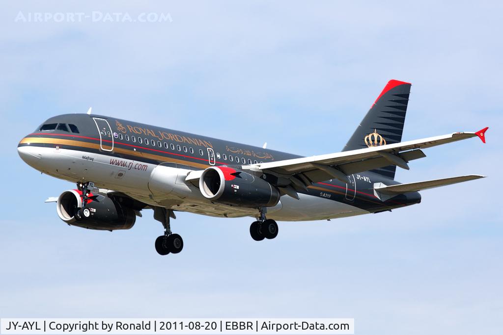 JY-AYL, 2008 Airbus A319-132 C/N 3428, at bru