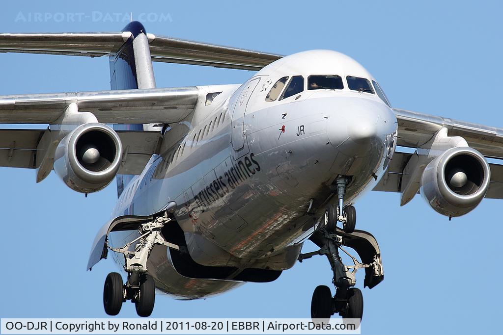 OO-DJR, 1996 British Aerospace Avro 146-RJ85 C/N E.2290, at bru