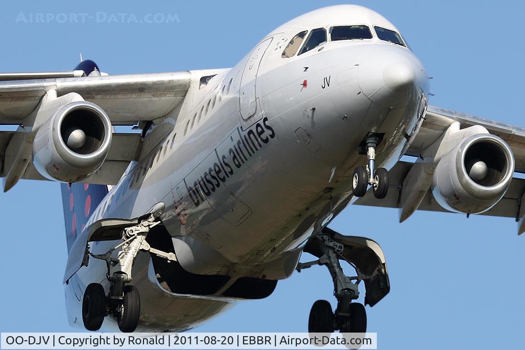 OO-DJV, 1996 British Aerospace Avro 146-RJ85 C/N E.2295, at bru