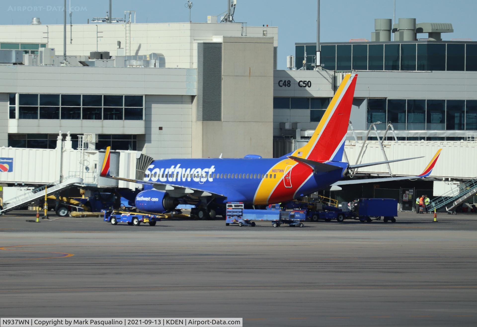 N937WN, 2009 Boeing 737-7H4 C/N 36644, Boeing 737-7H4