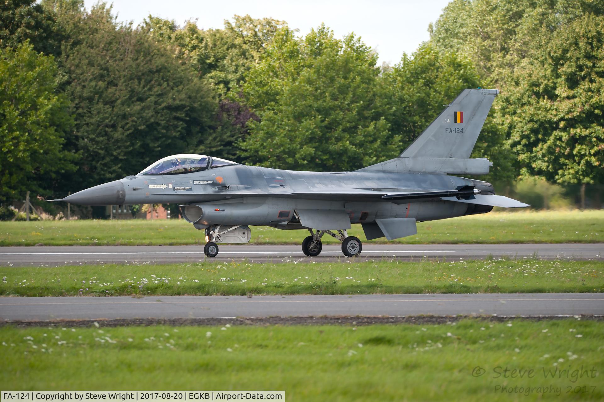 FA-124, SABCA F-16AM Fighting Falcon C/N 6H-124, Biggin Hill, Kent UK