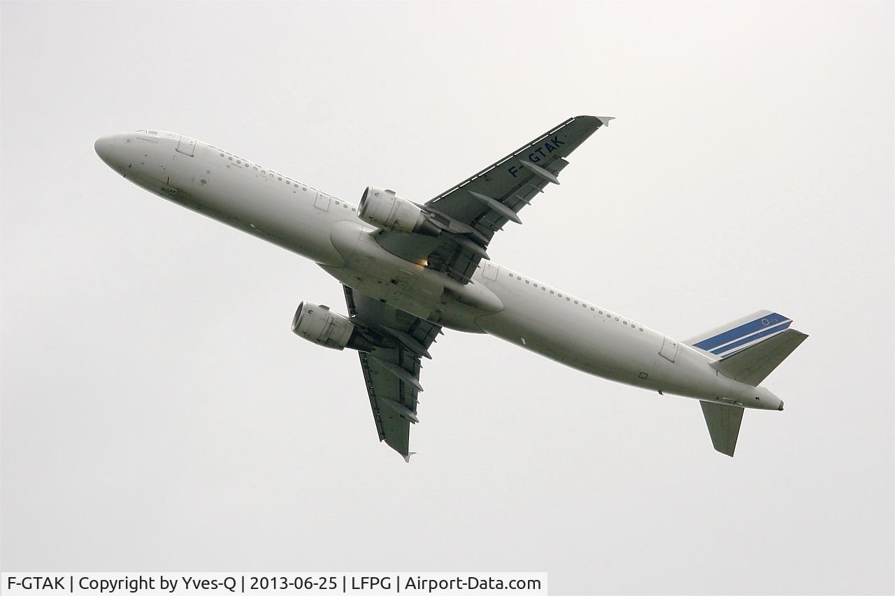 F-GTAK, 2001 Airbus A321-211 C/N 1658, Airbus A321-211, Climbing from Rwy 27L, Roissy Charles De Gaulle Airport (LFPG-CDG)