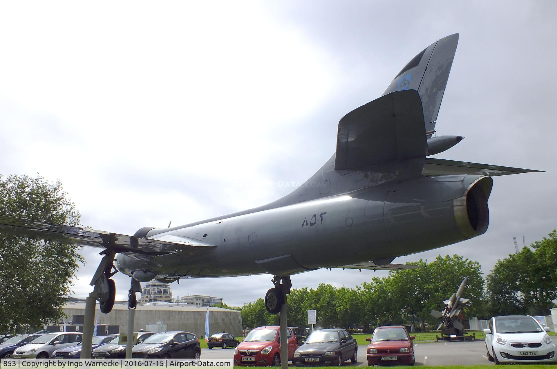 853, 1956 Hawker Hunter FR.10 C/N S4/U/3302, Hawker Hunter FR10 at the RAF-Museum, Hendon