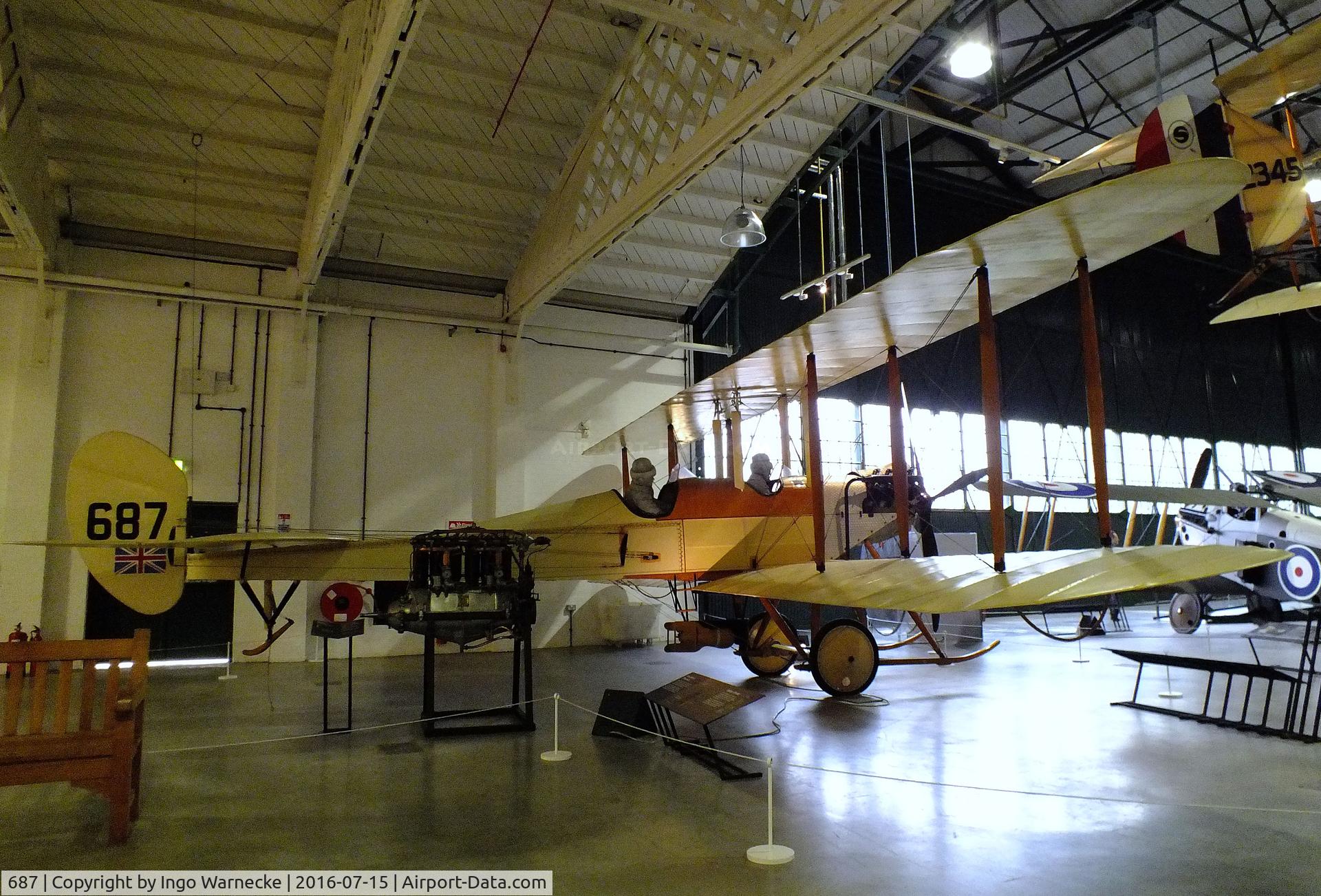 687, Royal Aircraft Factory Be-2b Replica C/N BAPC-181, Royal Aircraft Factory B.E.2b at the RAF-Museum, Hendon