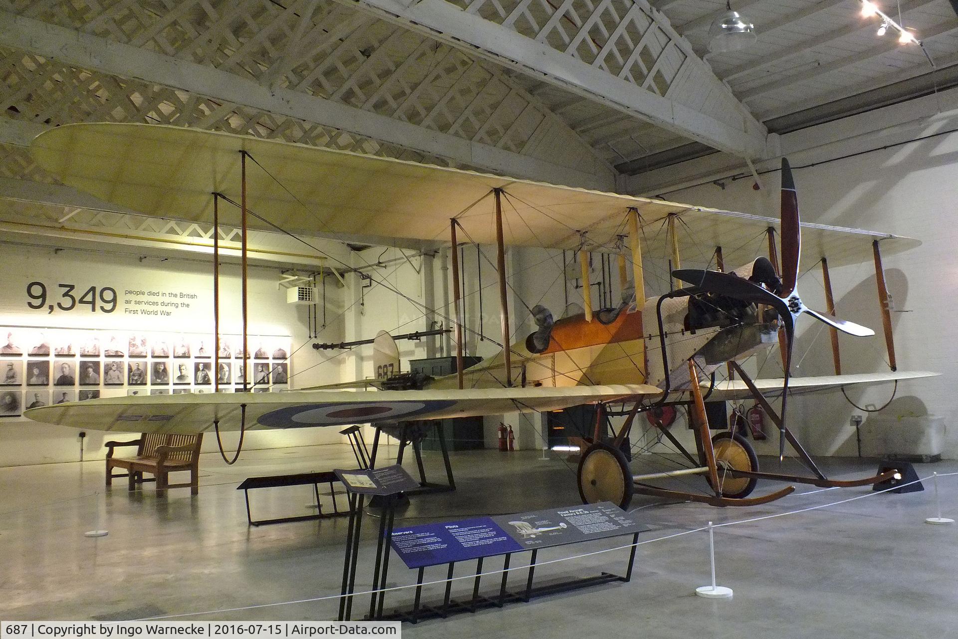 687, Royal Aircraft Factory Be-2b Replica C/N BAPC-181, Royal Aircraft Factory B.E.2b at the RAF-Museum, Hendon