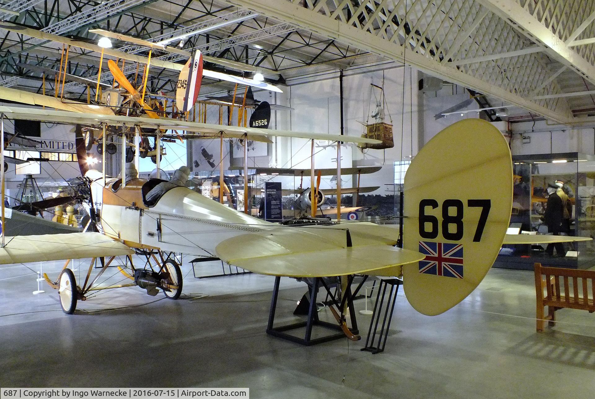 687, Royal Aircraft Factory Be-2b Replica C/N BAPC-181, Royal Aircraft Factory B.E.2b at the RAF-Museum, Hendon