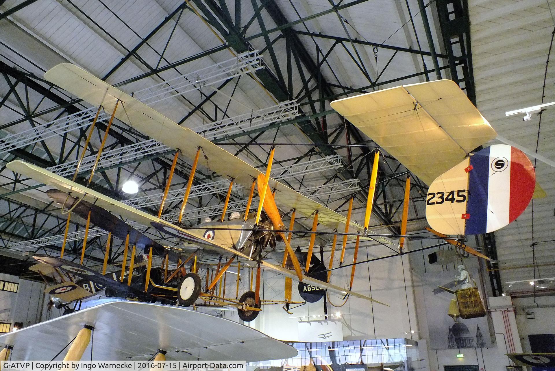 G-ATVP, 1966 Vickers FB.5 Gunbus (Replica) C/N FB5, Vickers F.B.5 Gunbus replica at the RAF-Museum, Hendon