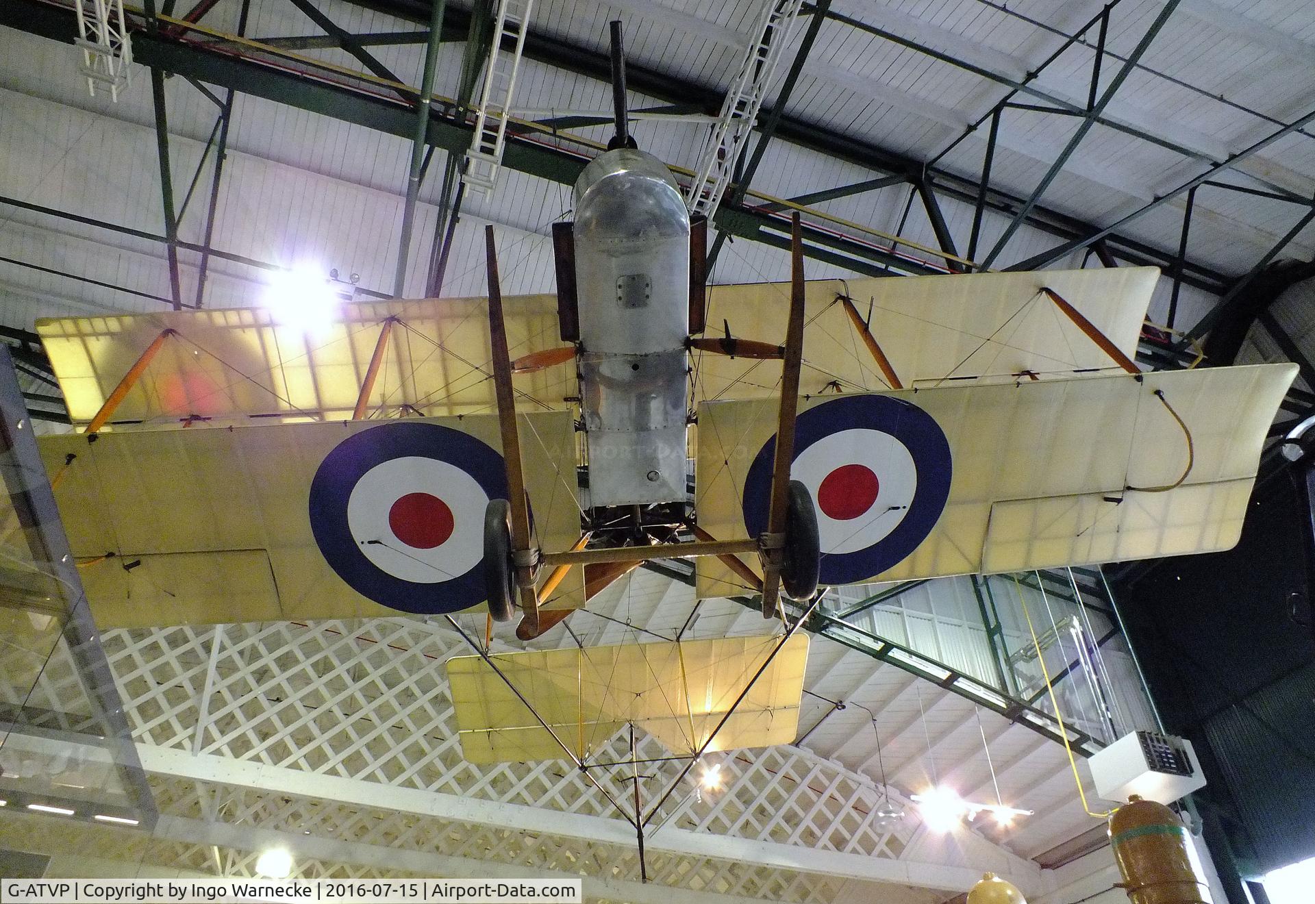 G-ATVP, 1966 Vickers FB.5 Gunbus (Replica) C/N FB5, Vickers F.B.5 Gunbus replica at the RAF-Museum, Hendon