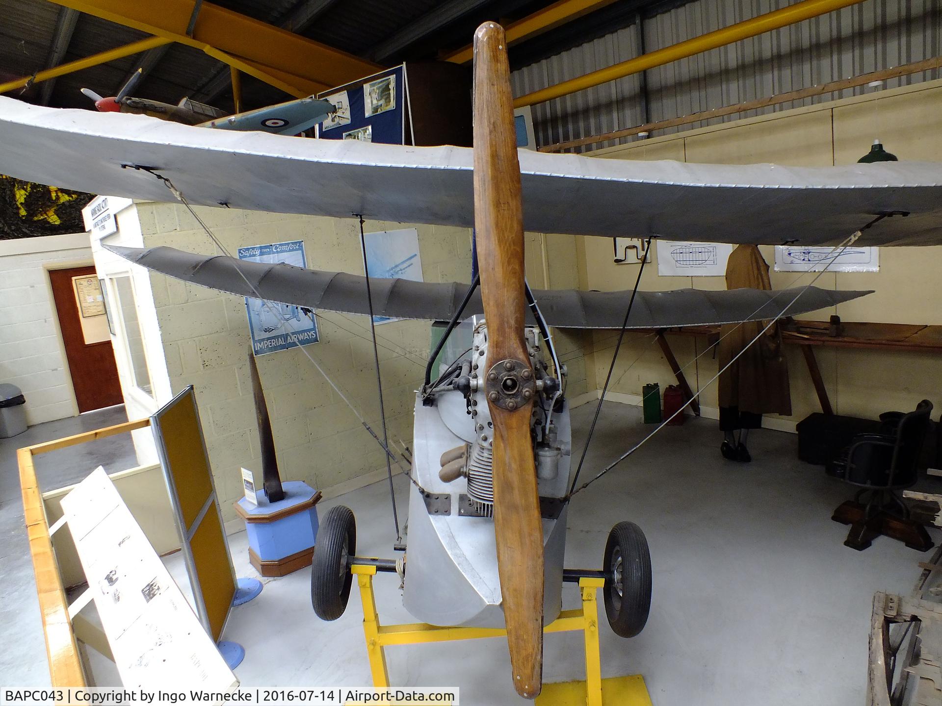 BAPC043, 1935 Mignet HM.14 Pou-du-Ciel C/N BAPC.043, Mignet HM.14 Pou-du-Ciel at the Newark Air Museum