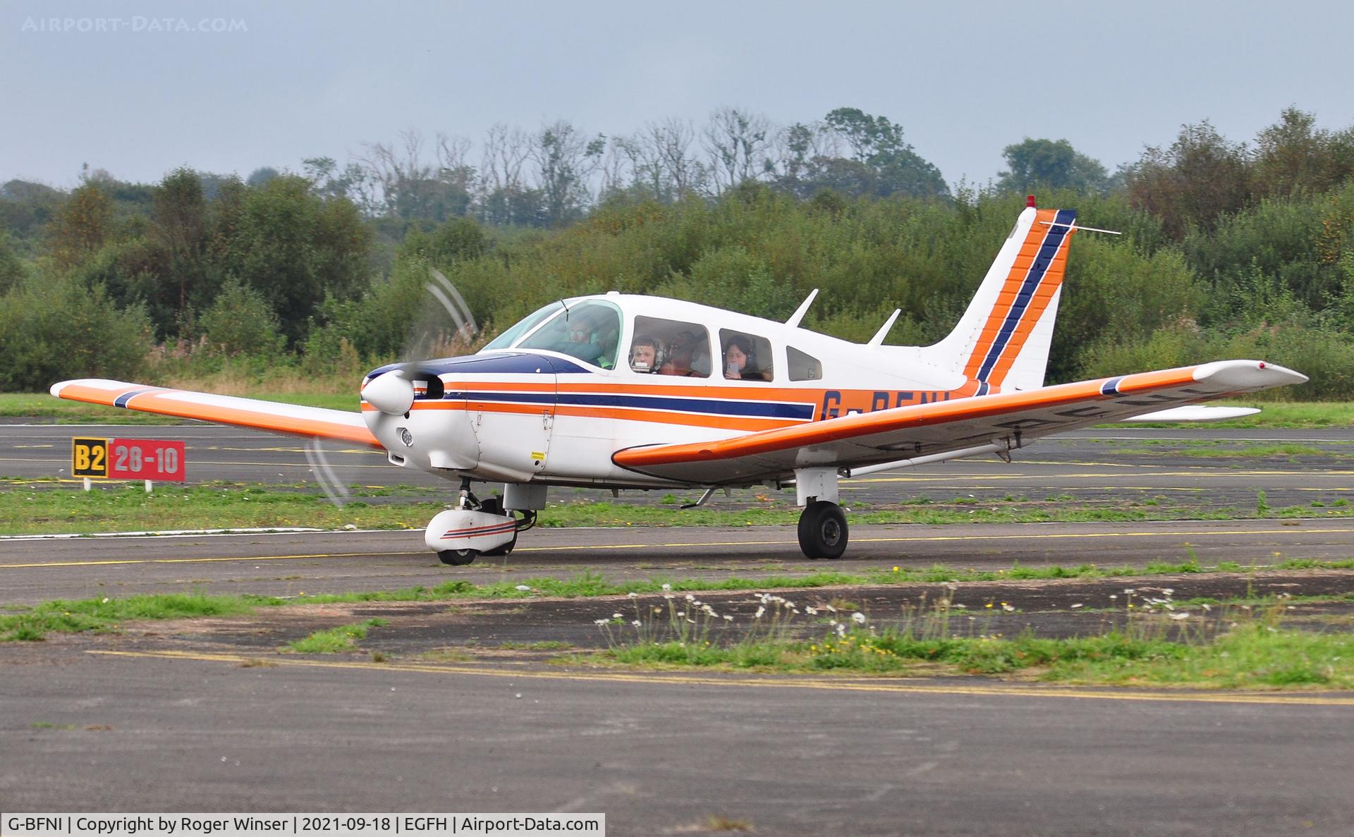 G-BFNI, 1977 Piper PA-28-161 Cherokee Warrior II C/N 28-7816215, Resident Warrior II operated by Cambrian Flying Club.