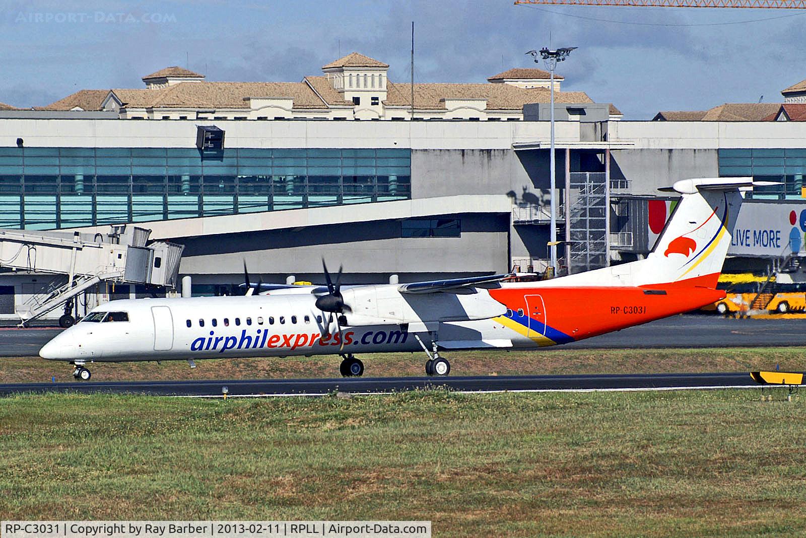 RP-C3031, 2002 De Havilland DHC-8-402Q Dash 8 C/N 4069, RP-C3031   De Havilland DHC-8-402Q Dash 8 [4069] (AirPhil Express) Manila-Ninoy Aquino Int'l~RP 11/02/2013