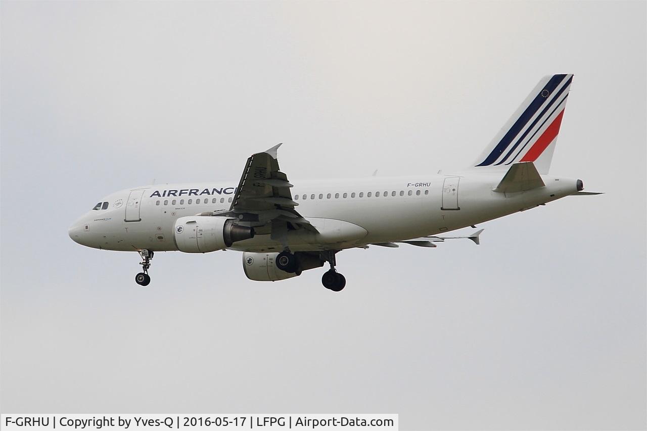 F-GRHU, 2001 Airbus A319-111 C/N 1471, Airbus A319-111, On final rwy 27R, Roissy Charles De Gaulle Airport (LFPG-CDG)