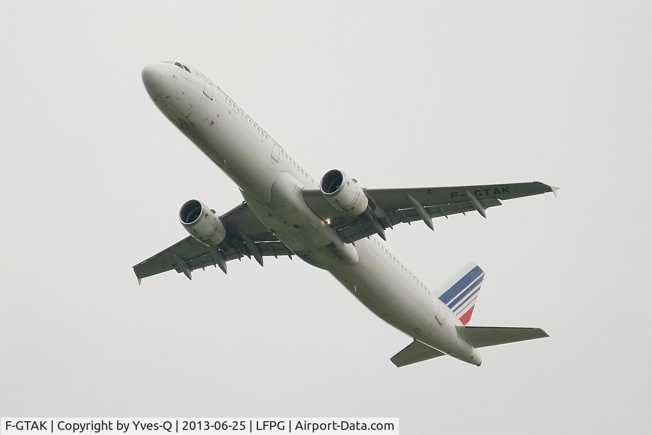 F-GTAK, 2001 Airbus A321-211 C/N 1658, Airbus A321-211, Climbing from Rwy 27L, Roissy Charles De Gaulle Airport (LFPG-CDG)
