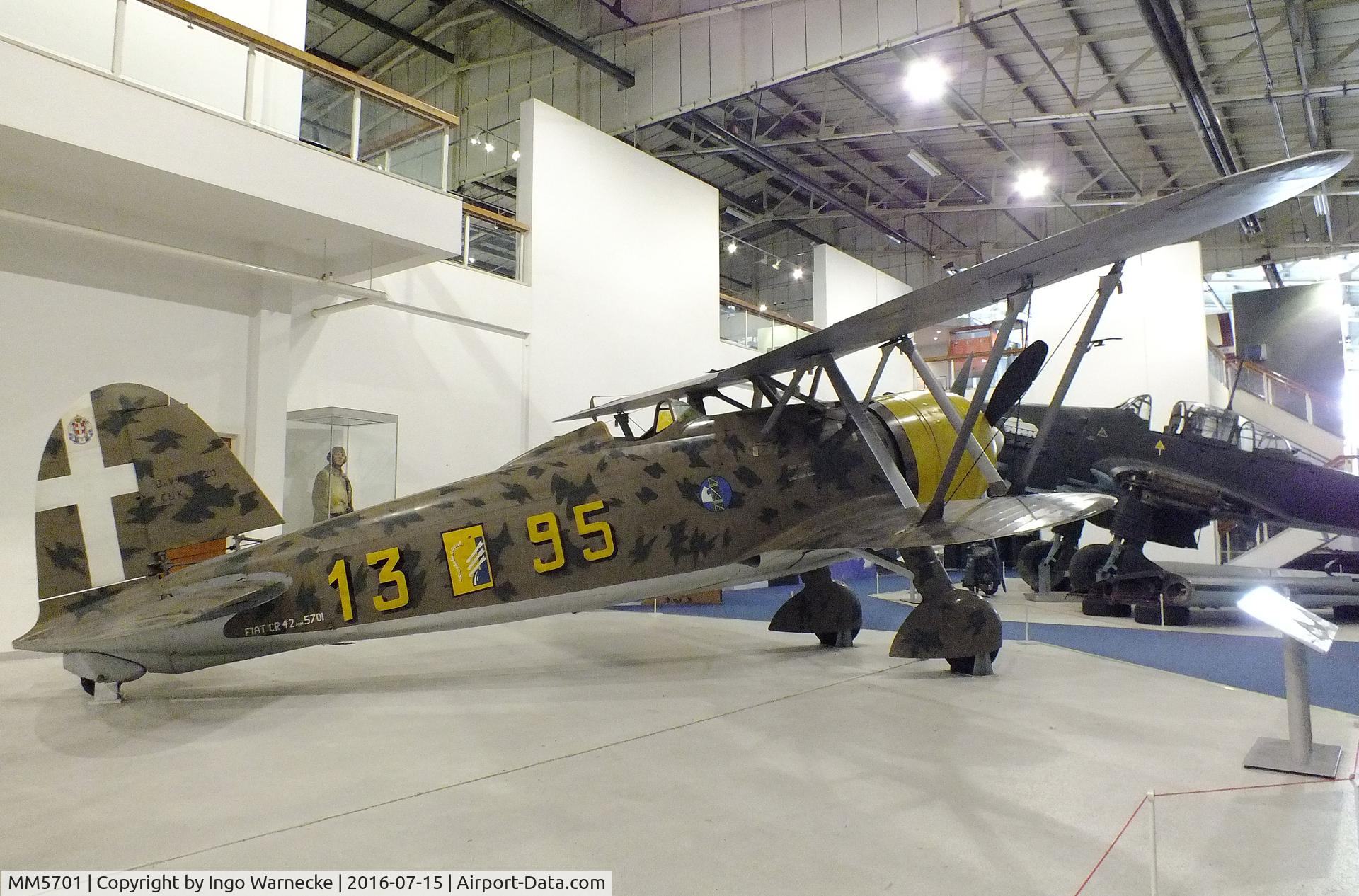 MM5701, Fiat CR.42 Falco C/N Not found MM5701, FIAT CR.42 Falco at the RAF-Museum, Hendon