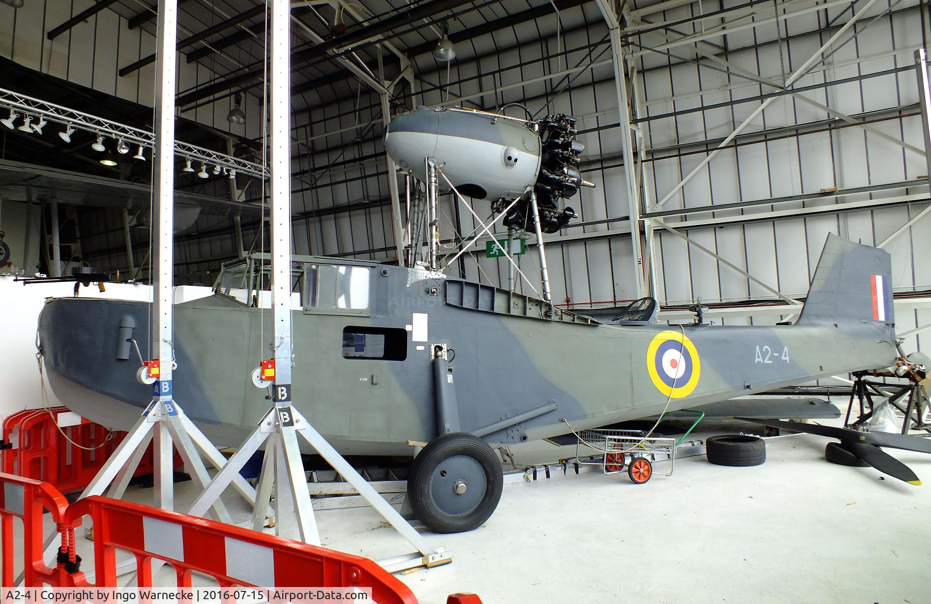 A2-4, Supermarine Seagull V C/N Not found A2-4/VH-ALB, Supermarine Seagull V (getting dismantled for removal from the Battle of Britain Hall) at the RAF-Museum, Hendon