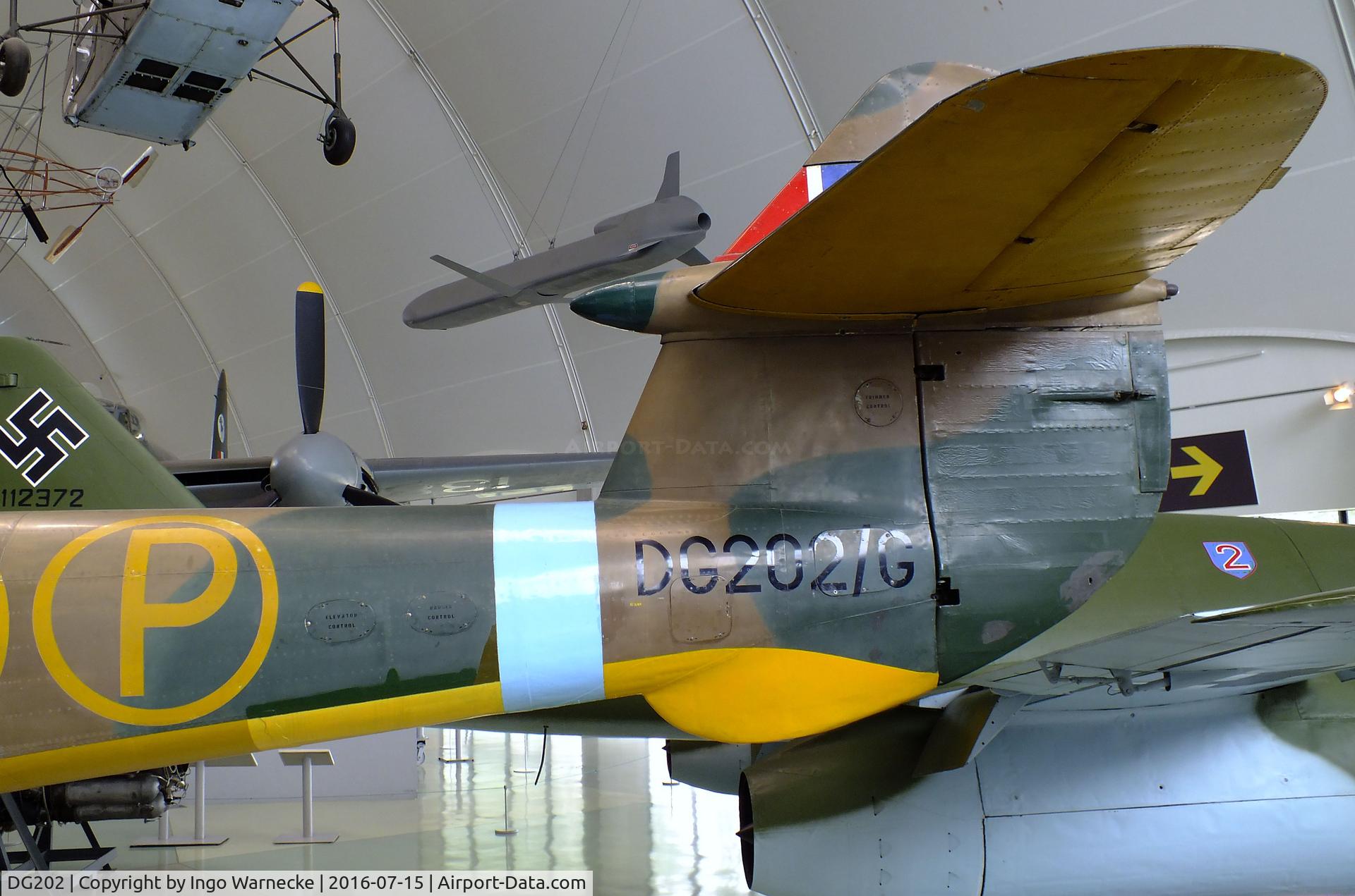 DG202, Gloster Meteor F.9/40 C/N Not found DG202, Gloster F.9/40 Meteor prototype at the RAF-Museum, Hendon