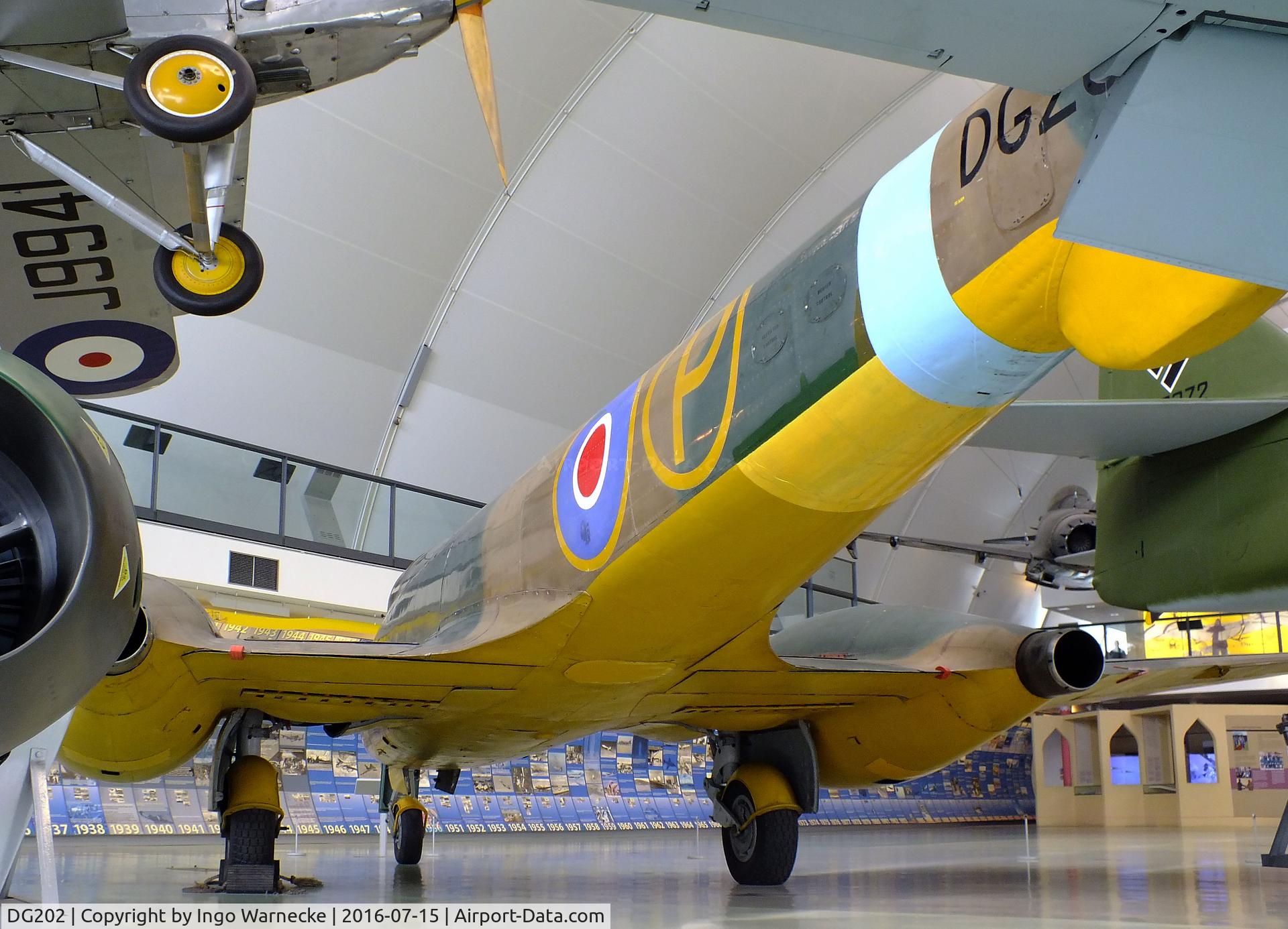 DG202, Gloster Meteor F.9/40 C/N Not found DG202, Gloster F.9/40 Meteor prototype at the RAF-Museum, Hendon