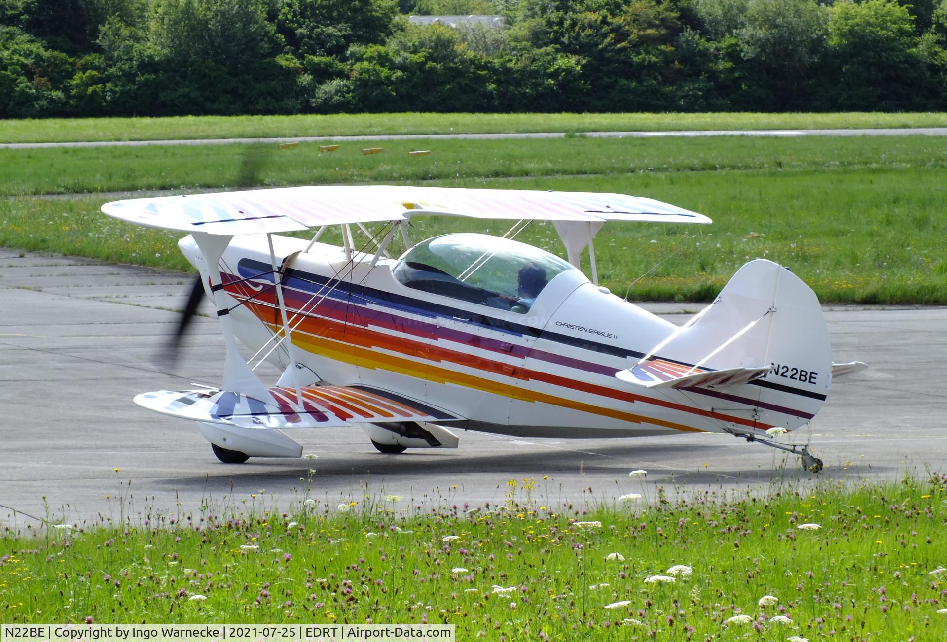 N22BE, 1982 Christen Eagle II C/N ECKSTEIN-0001, Christen Eagle II at Trier-Föhren airfield