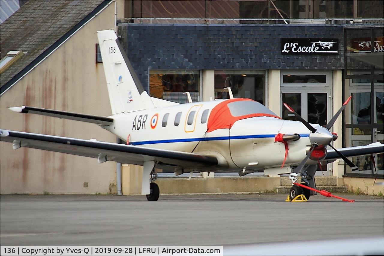 136, 2008 Socata TBM-700B C/N 136, Socata TBM-700B, Parked, Morlaix-Ploujean airport (LFRU-MXN) Air show 2019