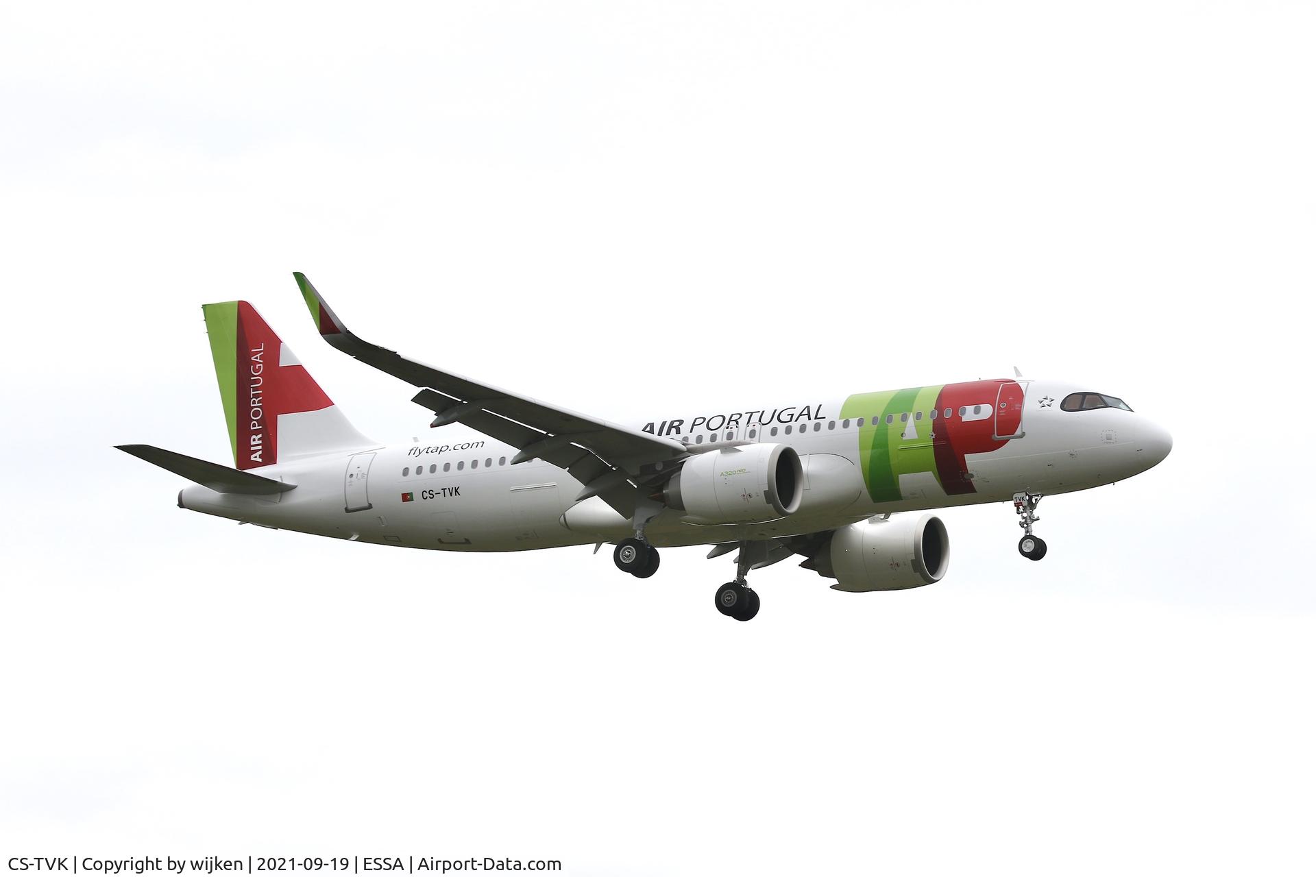 CS-TVK, 2021 Airbus A320-251N C/N 10506, RWY 01L