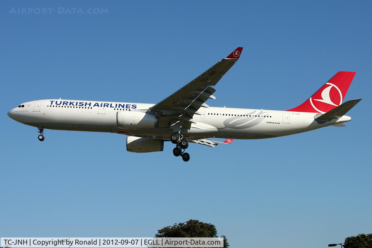 TC-JNH, 2010 Airbus A330-343X C/N 1150, at lhr