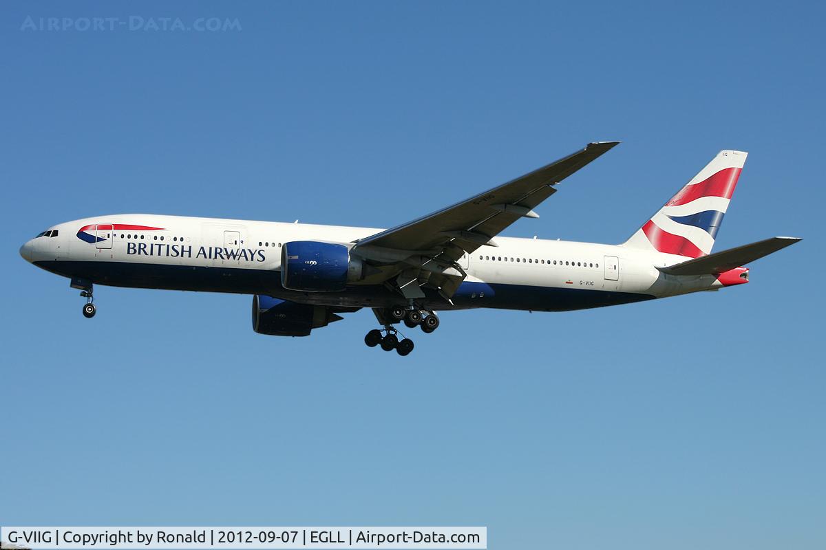 G-VIIG, 1997 Boeing 777-236/ER C/N 27489, at lhr