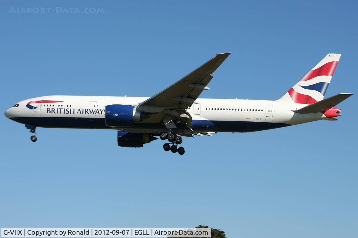 G-VIIX, 1999 Boeing 777-236 C/N 29966, at lhr