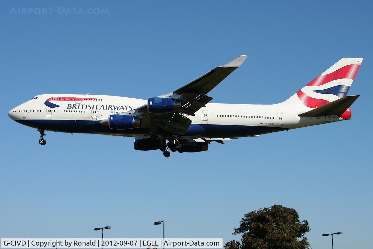 G-CIVD, 1994 Boeing 747-436 C/N 27349, at lhr
