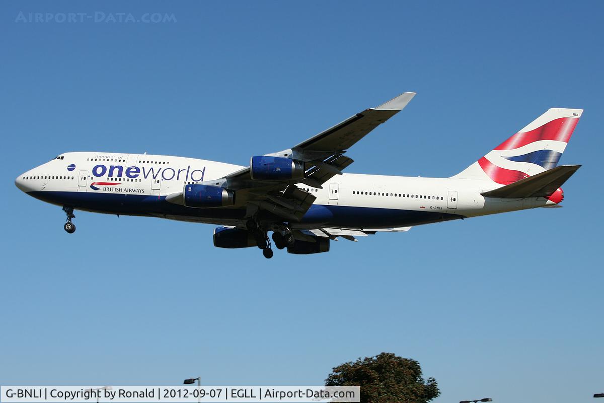 G-BNLI, 1990 Boeing 747-436 C/N 24051, at lhr