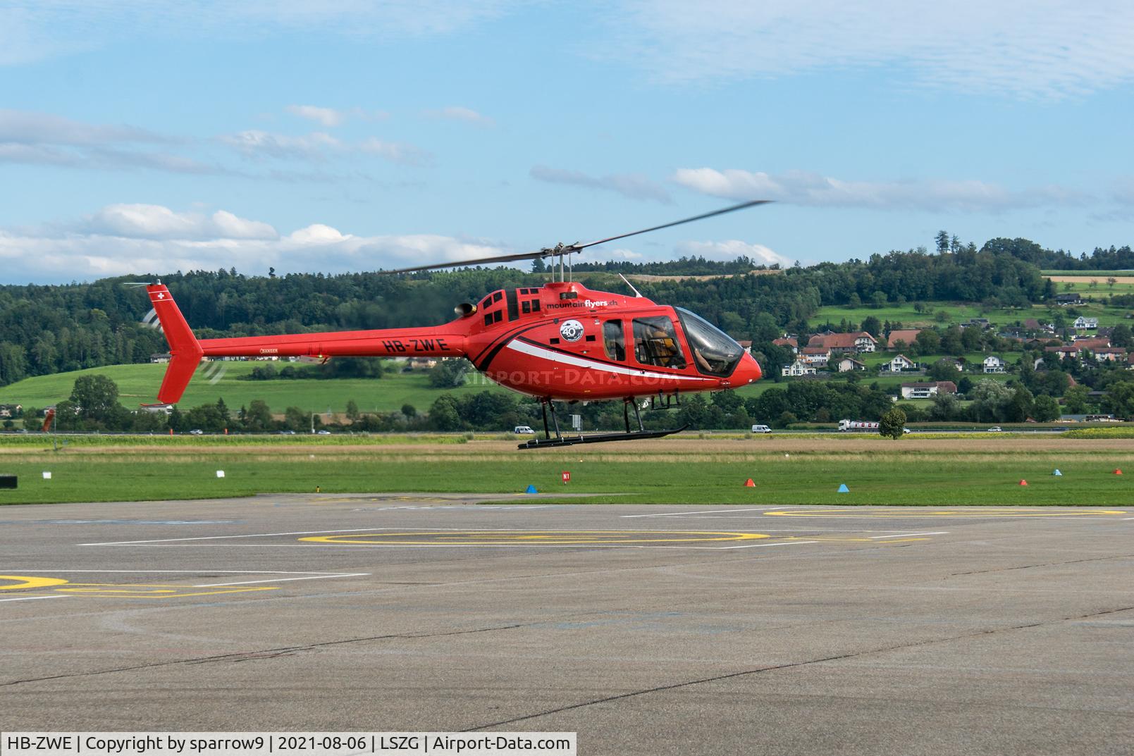 HB-ZWE, 2020 Bell 505 Jet Ranger X C/N 65288, Hoovering at Grenchen