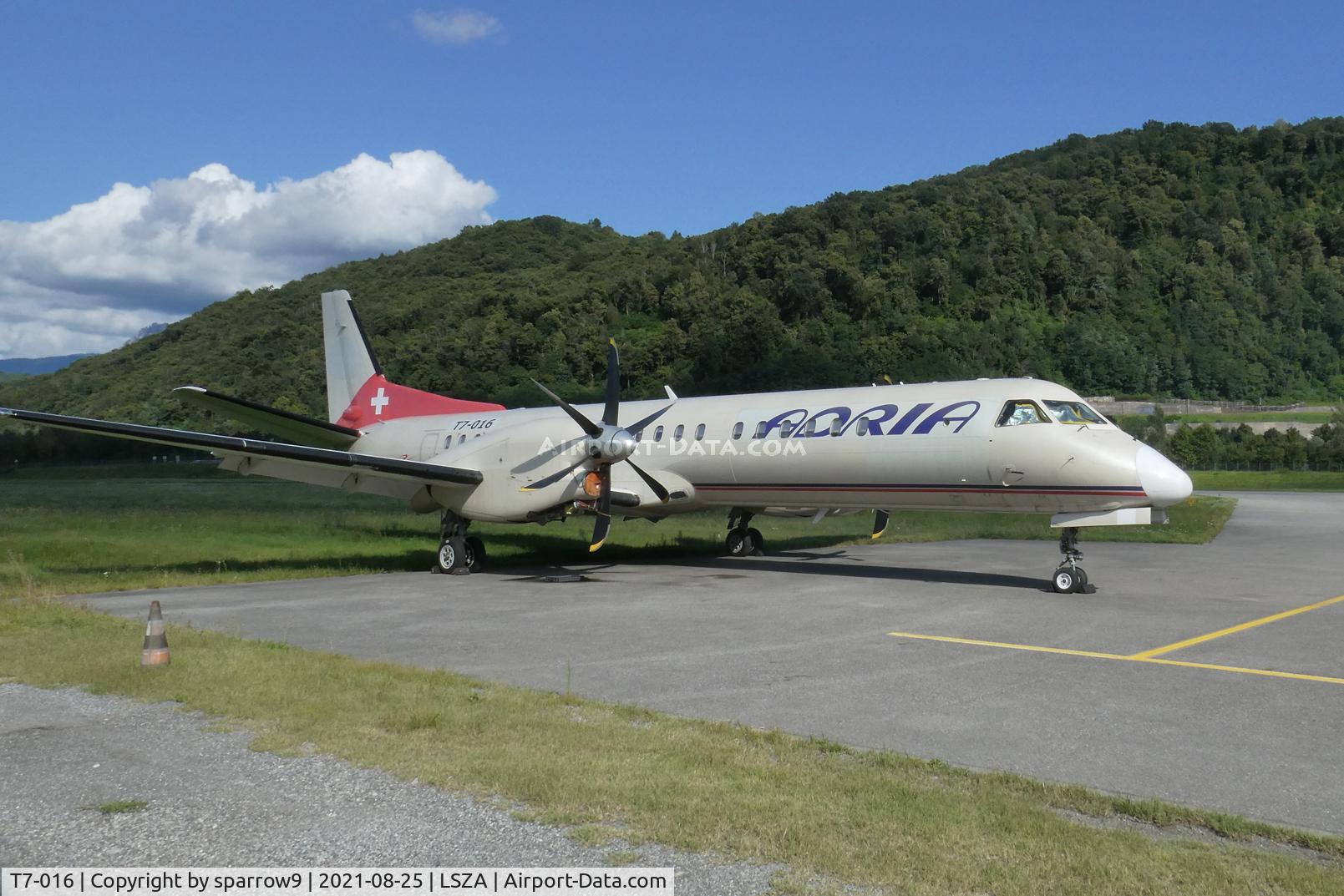 T7-016, 1995 Saab 2000 C/N 2000-016, In storage in the back of Lugano-Agno.