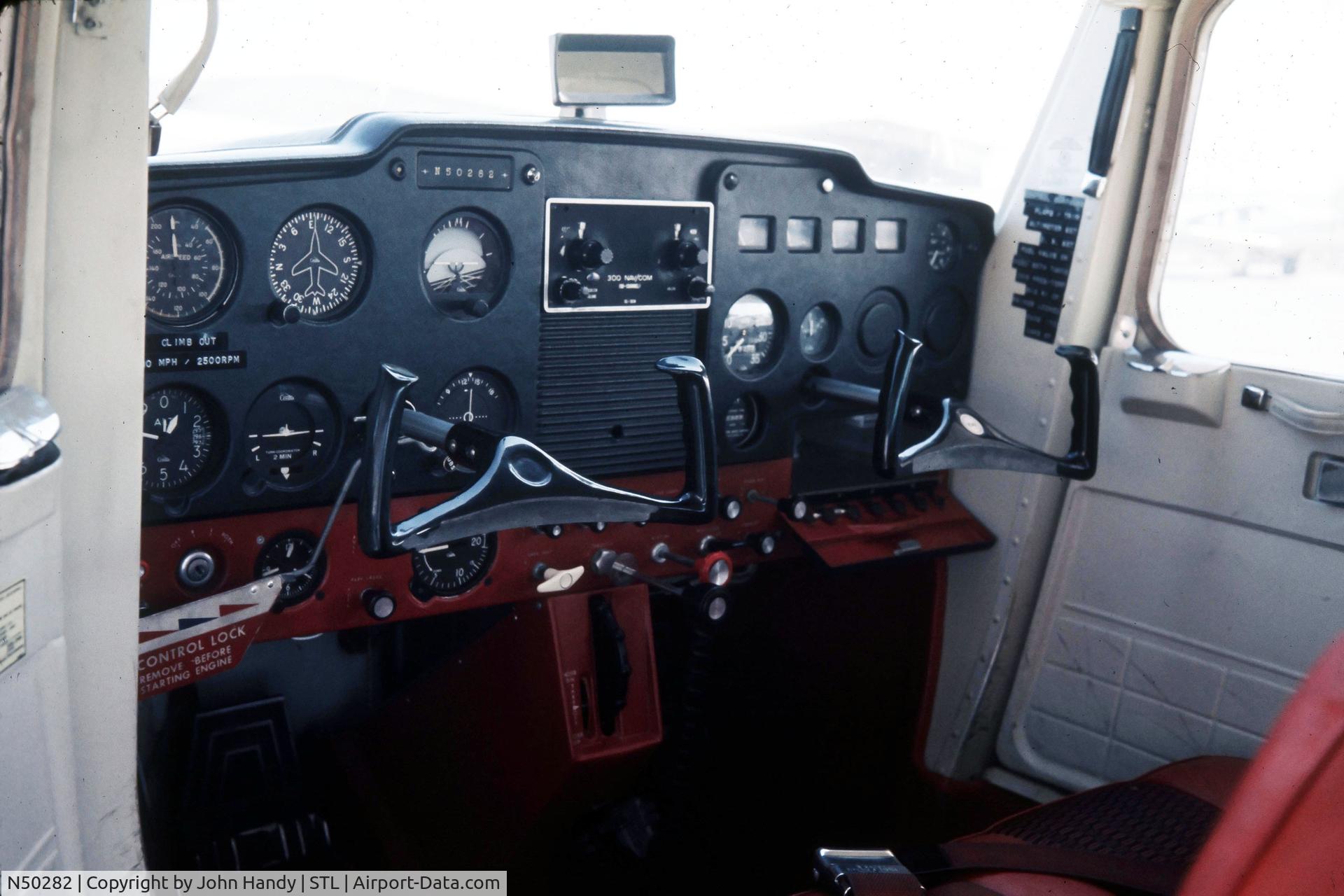N50282, 1968 Cessna 150H C/N 15069193, Cessna N50282 at Lambert Field, St. Louis. MO in 1971