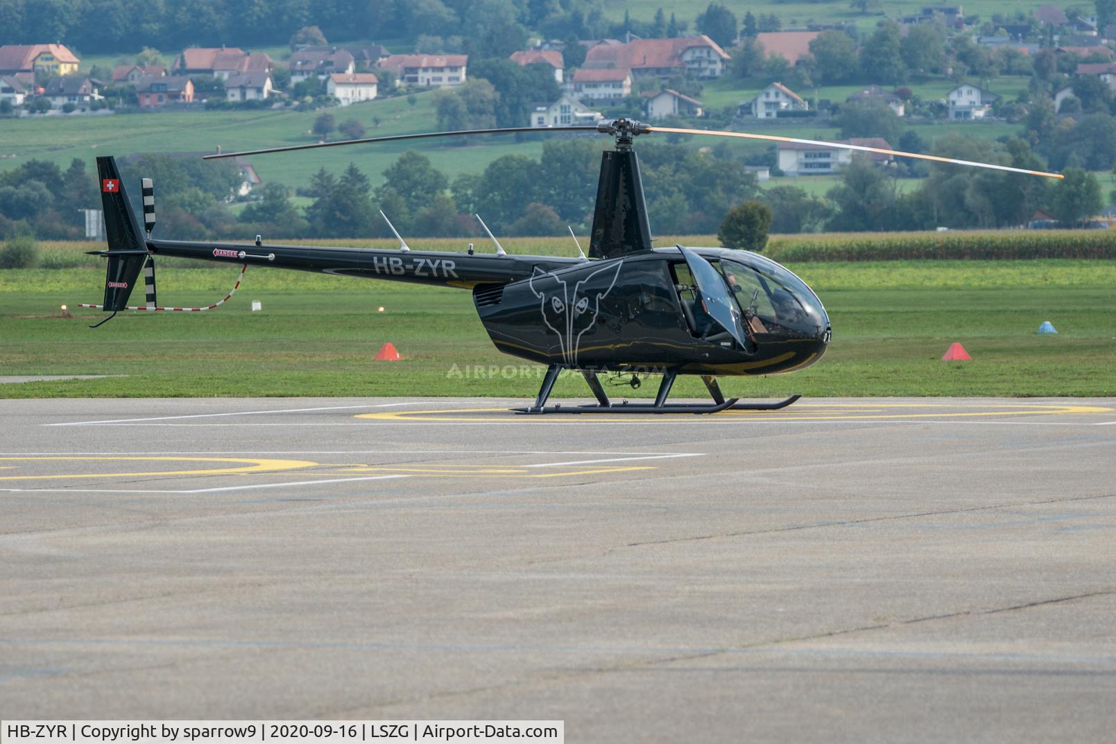 HB-ZYR, 2020 Robinson R-44 Cadet C/N 30065, Stopp-over at Grenchen