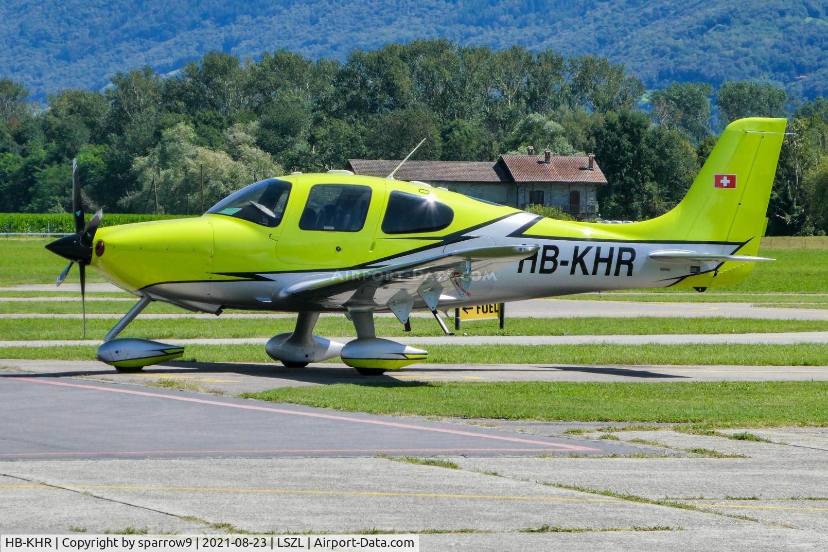 HB-KHR, 2008 Cirrus SR22 G3 GTS Turbo C/N 2973, At Locarno-Magadino in new livery.