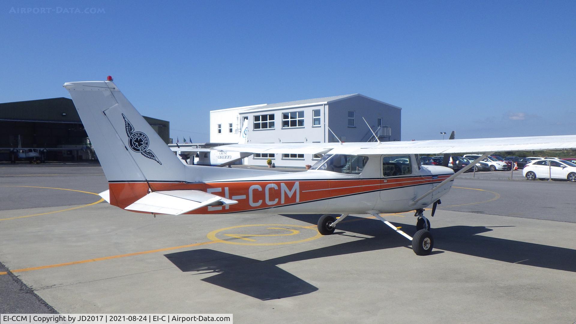 EI-CCM, 1979 Cessna 152 C/N 152-82320, Indreabhán 24ú Lúnasa 2021 ag dul go Inis Mór