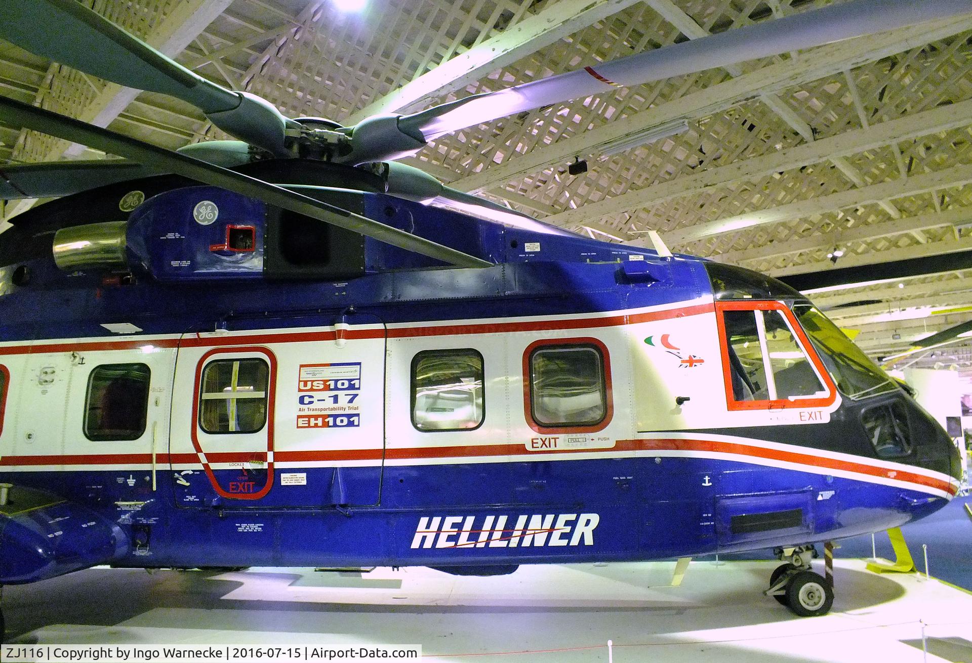 ZJ116, AgustaWestland EH-101 Heliliner C/N 50008/PP8, AgustaWestland EH101 Heliliner at the RAF-Museum, Hendon