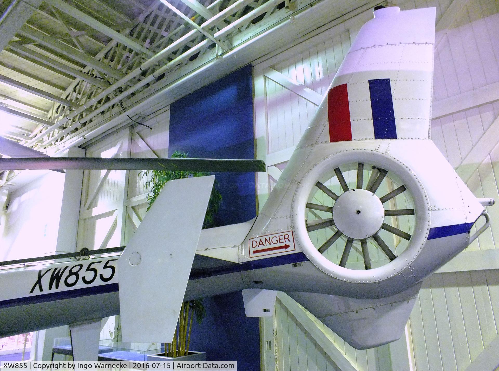 XW855, 1973 Westland SA-341D Gazelle HT3 C/N WA1050, Sud Aviation (Westland) SA.341D Gazelle HT3 at the RAF-Museum, Hendon