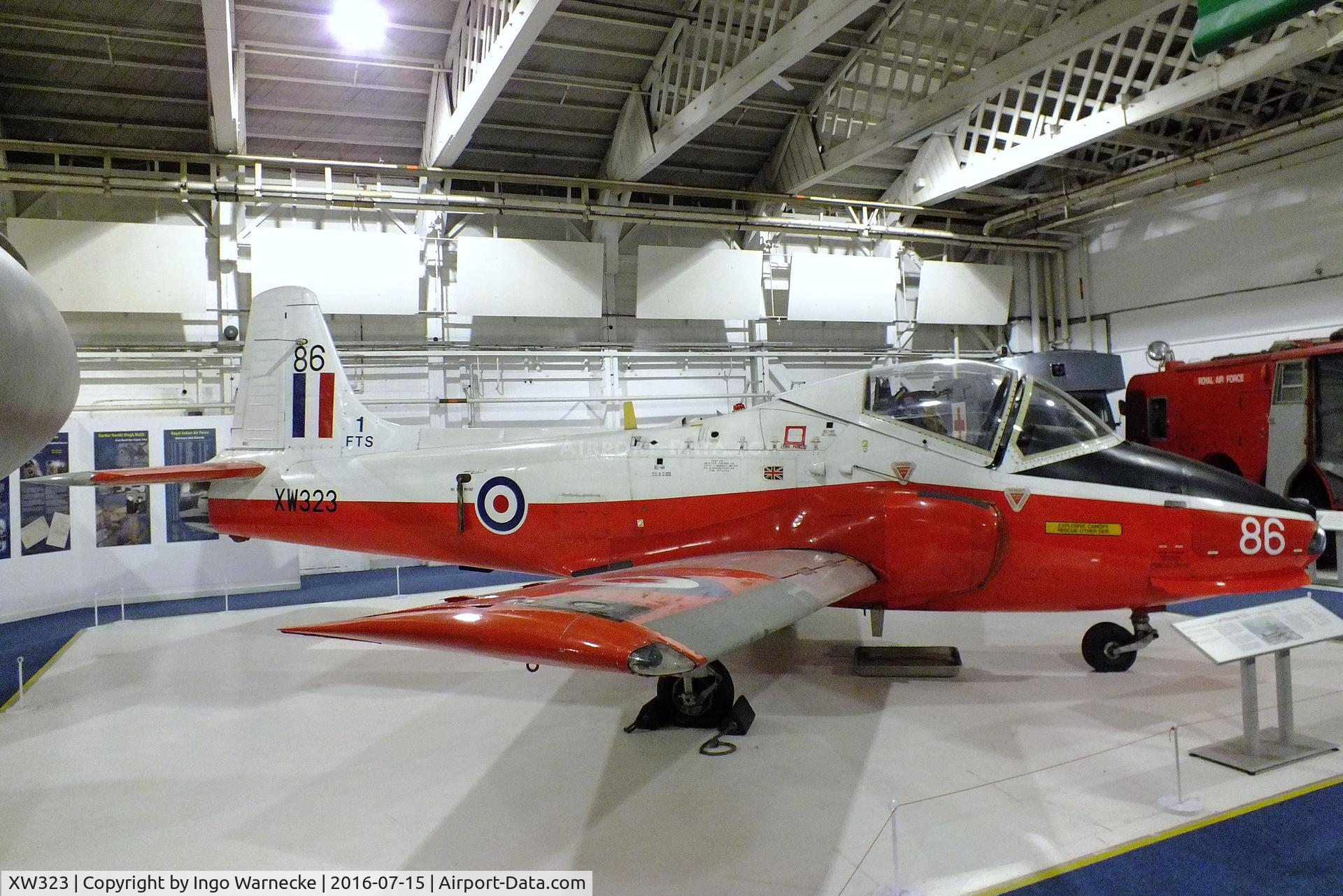 XW323, 1970 BAC 84 Jet Provost T.5A C/N EEP/JP/987, Hunting (BAC) Jet Provost T5A at the RAF-Museum, Hendon