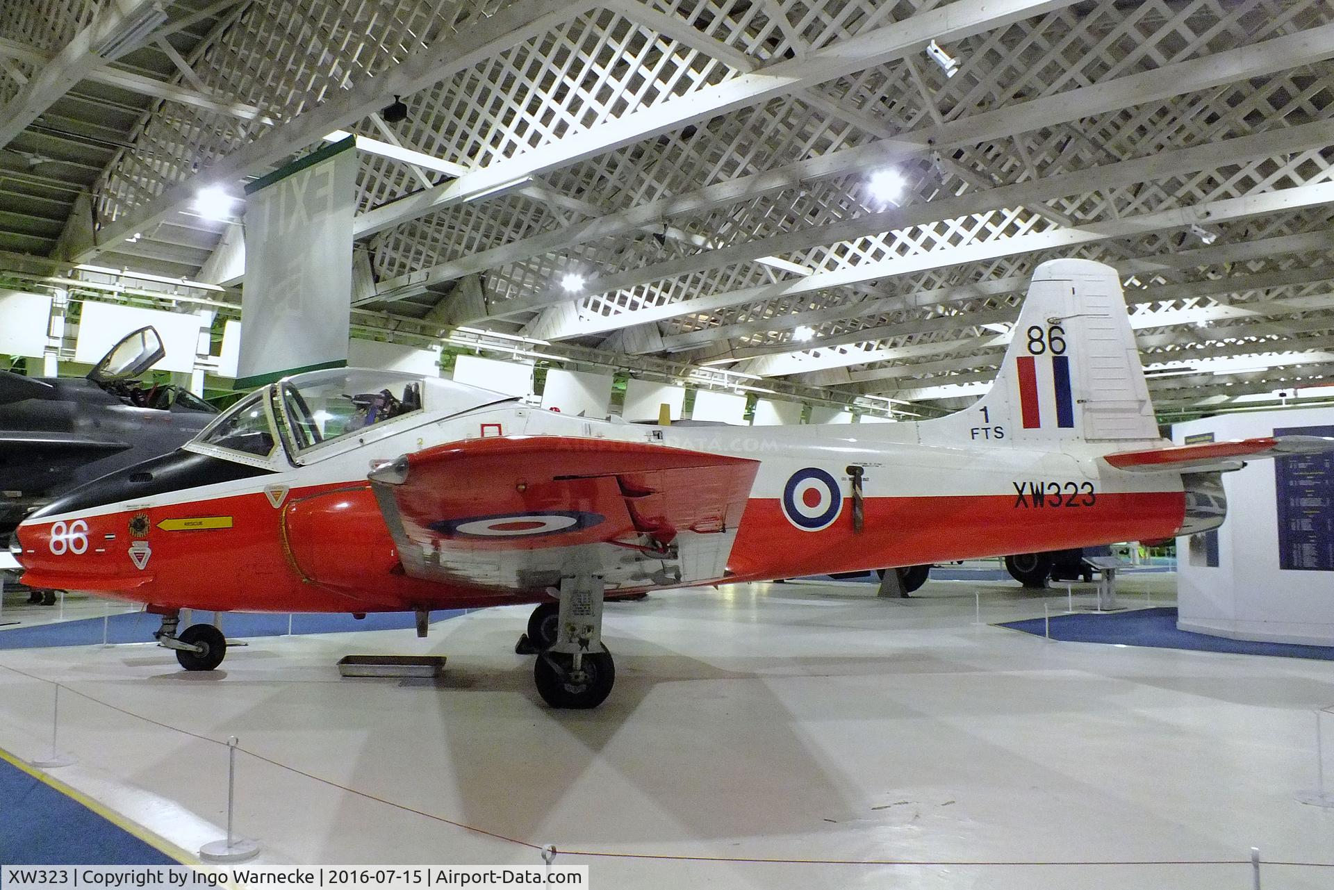 XW323, 1970 BAC 84 Jet Provost T.5A C/N EEP/JP/987, Hunting (BAC) Jet Provost T5A at the RAF-Museum, Hendon