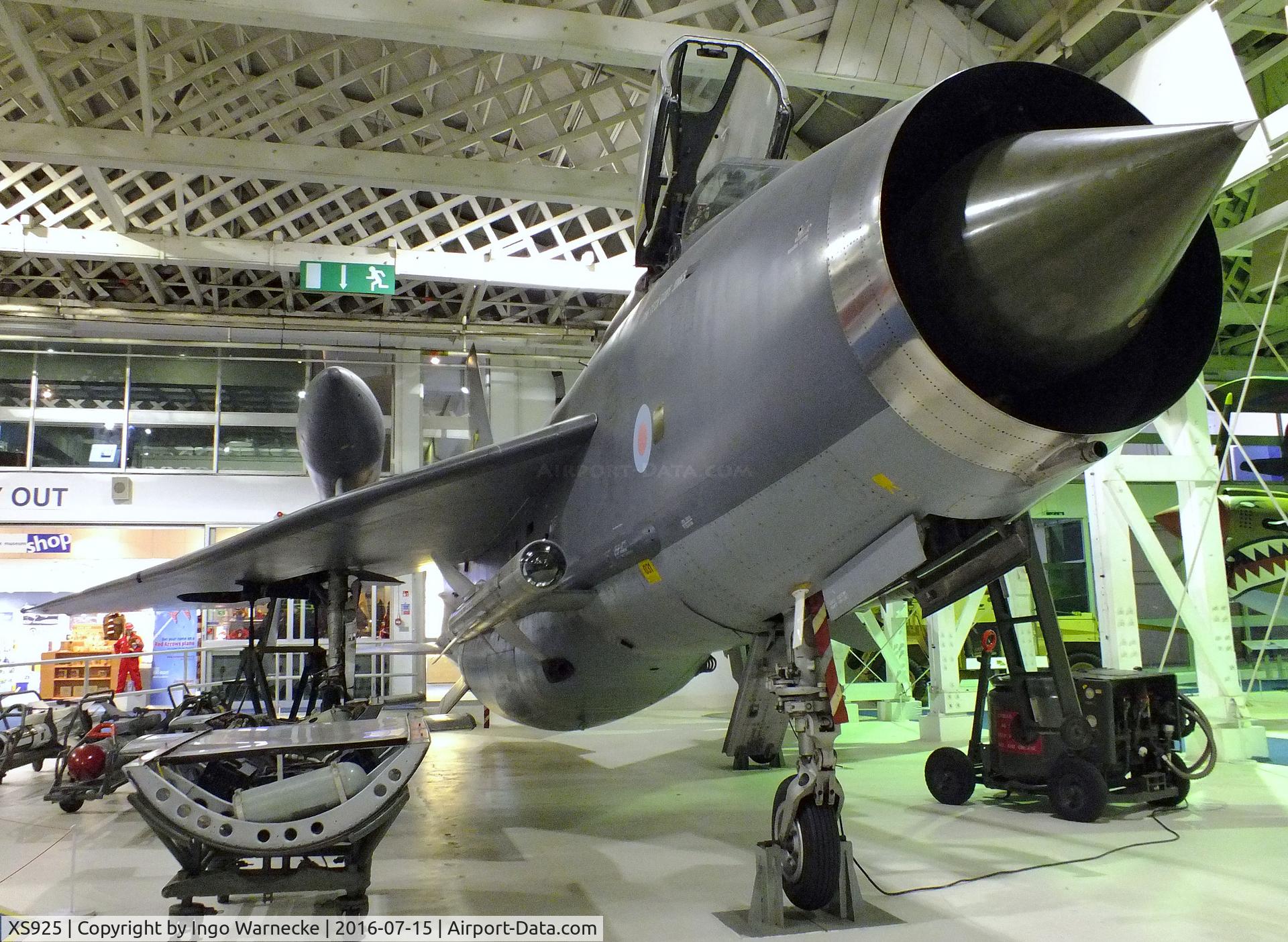 XS925, 1967 English Electric Lightning F.6 C/N 95258, English Electric (BAC) Lightning F6 at the RAF-Museum, Hendon