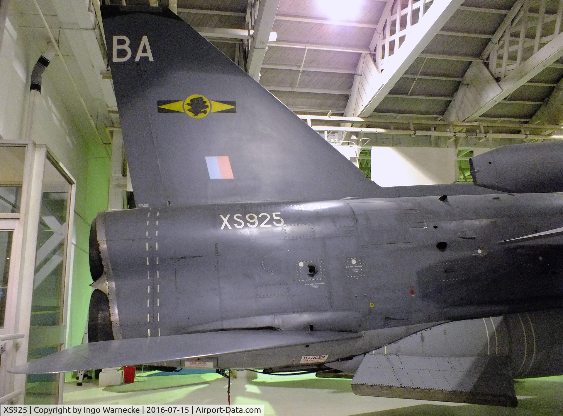 XS925, 1967 English Electric Lightning F.6 C/N 95258, English Electric (BAC) Lightning F6 at the RAF-Museum, Hendon