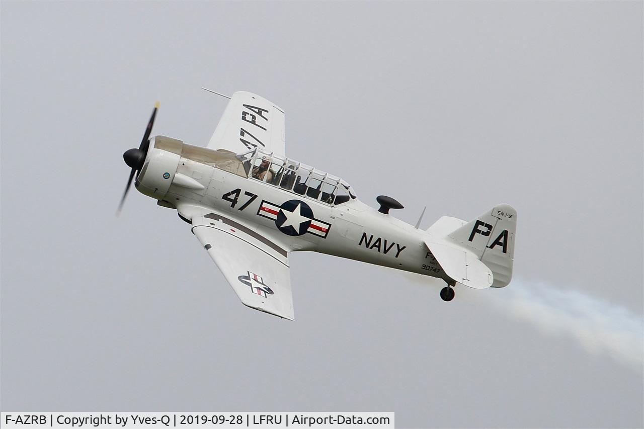 F-AZRB, North American SNJ-5 Texan Texan C/N 88-17955, North American SNJ-5 Texan, On display, Morlaix-Ploujean airport (LFRU-MXN) Air show 2019