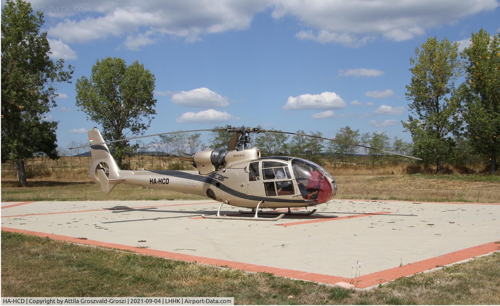 HA-HCD, 1972 Westland SA-341C Gazelle HT2 C/N 1098, LHHK- Hajmásjkér Airport, Hungary
