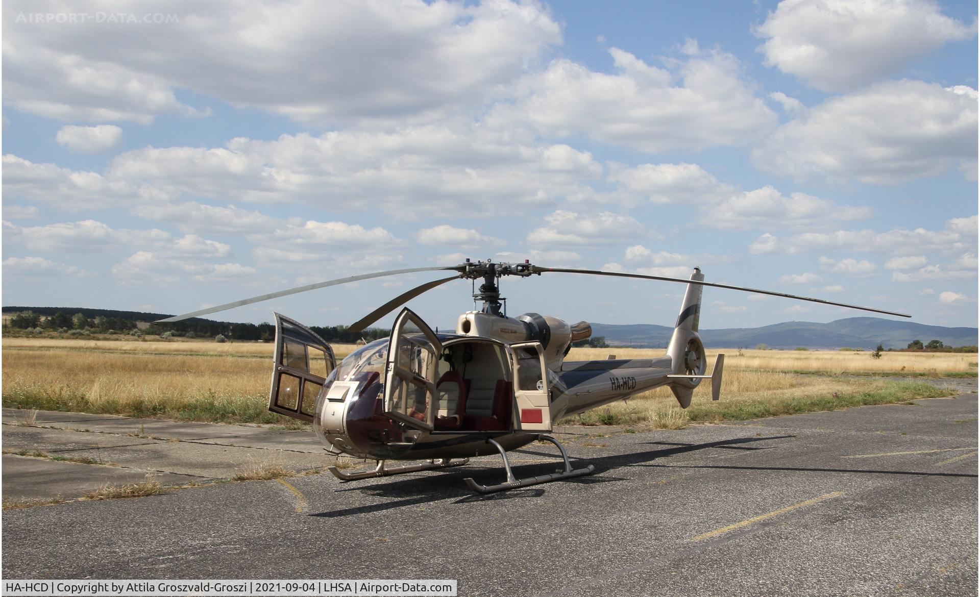 HA-HCD, 1972 Westland SA-341C Gazelle HT2 C/N 1098, LHSA - Szentkirályszabadja Airport, Hungary